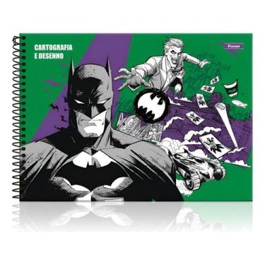 Imagem de Caderno Cartografia Desenho 80 Folhas Foroni Batman
