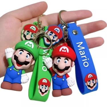 Imagem de Kit Chaveiro Mario & Luigi Personagem Chave Carro Bolsa Presente