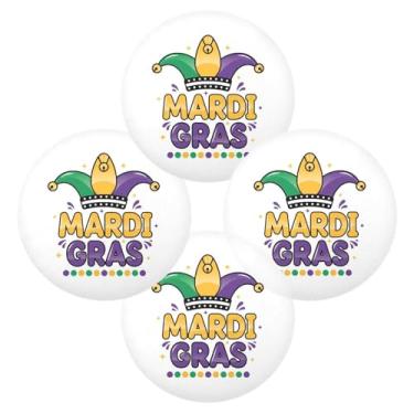 Imagem de Wassud Jogo americano conjunto de 4 tapetes de mesa redondos divertidos para cozinha e jantar tapetes laváveis resistentes ao calor para decoração de mesa 39 cm