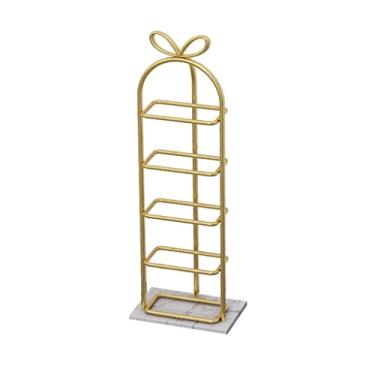 Imagem de Lss9azznmm Sapateira de 5 níveis, suporte de planta de metal, prateleira de sapato infantil, mini prateleira vertical para sapatos infantis, economia de espaço, ideal para entrada, sala de estar