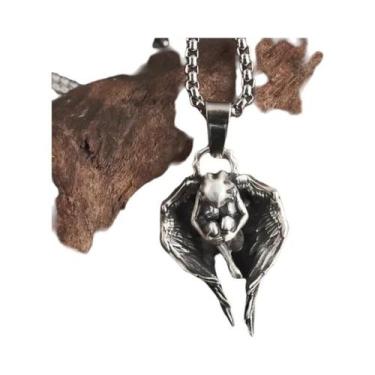 Imagem de Colar Com Pingente De Menina Mecha Em Prata Para Homens E Mulheres, Jo