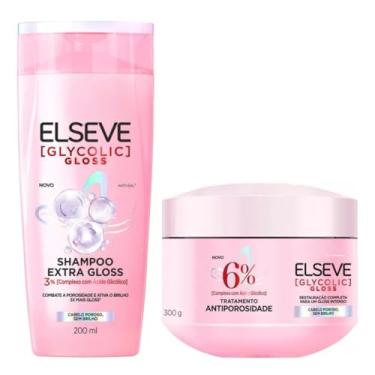 Imagem de Kit Shampoo E Máscara De Hidratação Elseve Glycolic Gloss