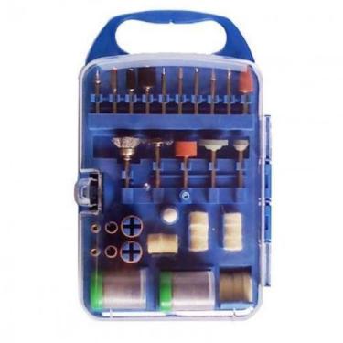 Imagem de Kit 106 micro retifica acessorios esmeril universal vidro - Multicoisa