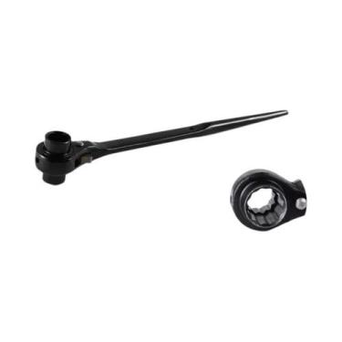 Imagem de Chave De Catraca Dupla Preta Com Liberação Rápida Para Andaimes E Trab