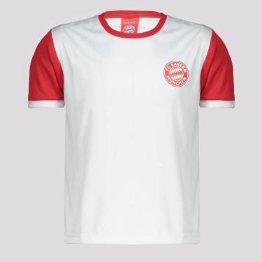 Imagem de Camisa Bayern De Munique Stencil Infantil Branca-Unissex