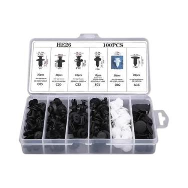 Imagem de Kit De Clips De Fixação Automotiva Multi-Tamanho 100/50PCS Para Para-c