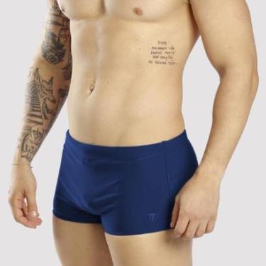 Imagem de Sunga Masculina Boxer Larga Adulto Lisa Moda Praia-Masculino