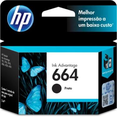 Imagem de Cartucho Hp Fv29ab 664, Preto, 2ml - Original