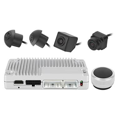 Imagem de Cryfokt de Câmera Circundante 360 ​​° Monitor de Estacionamento de Carro de Alta Definição Gravador de Vídeo, 4 Câmeras DVR, para Todos Os Motoristas