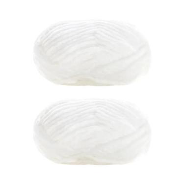 Imagem de Fio De Veludo Grosso 2 Peças 50g Cada Lã Chenille Macia Para Tricô Art