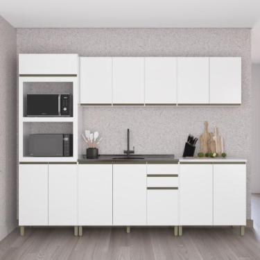 Imagem de Cozinha Modulada 5 Peças sem Pia Star Indekes, Branco