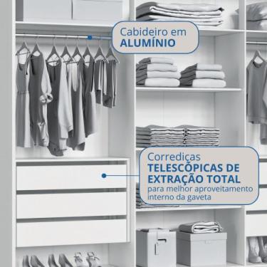 Imagem de Guarda Roupa Casal 6 Portas com Pés Brescia Móveis Castro, Cedro