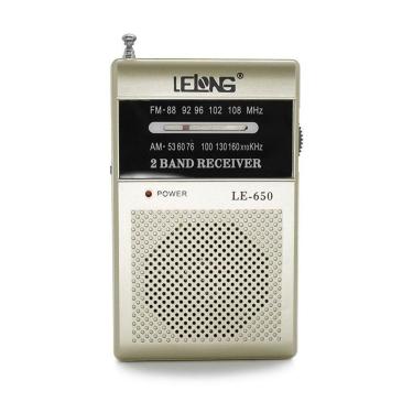 Imagem de Rádio Portátil Lelong Le-650 Am/Fm Champagne