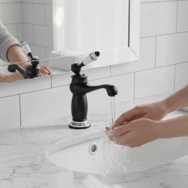 Imagem de Torneira Bancada Pia Lavabo Banheiro Lavatório Estilo Provençal Metal 