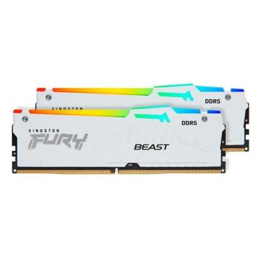 Imagem de Memória RAM Kingston Fury Beast Expo, RGB, 32GB (2X16GB), 6000MT/s, DDR5, DIMM, CL30-Unissex