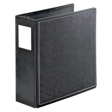 Imagem de Cardinal 14042 SuperLife Fichário de anel inclinado com trava fácil de abrir e fechar, tampa de 10 cm, 28 x 21 cm, preto