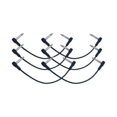 Imagem de Cabo De Pedal Para Guitarra Elétrica Anti-Ruído Com Conector De Ângulo