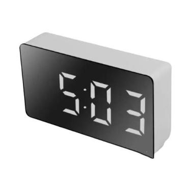 Imagem de Despertador Digital 7x4cm Com 3 Alarmes, Memória De Desligamento, Alim
