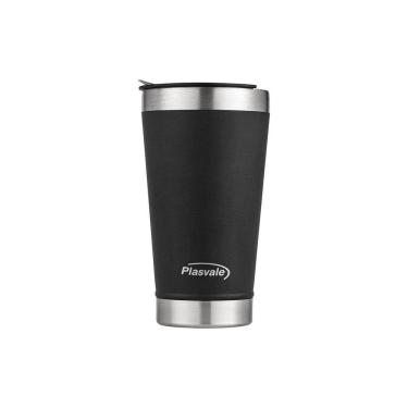 Imagem de Copo Térmico Com Tampa Abridor De Garrafa Preto