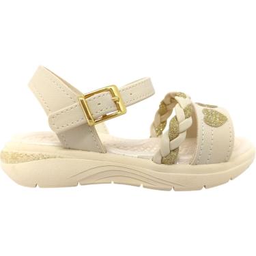 Imagem de Sandália Infantil Menina Casual Dia a Dia Passeio Escola com Strass e Coração Conforto Kidy 192-1078