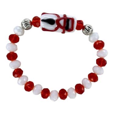 Imagem de Pulseira Zé Pelintra Firma Desenhada Cristal e Silicone