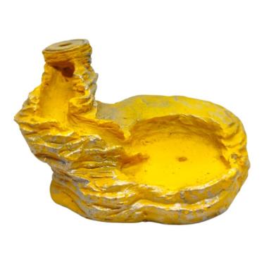 Imagem de Incensário Cascata Baixa 4,5 cm Universal Amarelo Resina