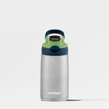Imagem de Garrafa Térmica AUTOSPOUT Kids Verde Inox Contigo  384ml, Único