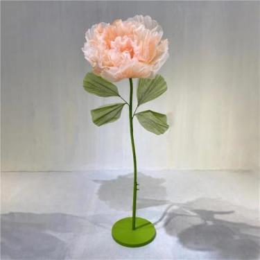 Imagem de Flores artificiais gigantes, decorações florais de seda grandes para casamentos, vitrines e adereços de fotografia - Perfeito para fundos de eventos e exibições