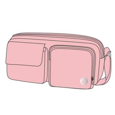 Imagem de Goloni Bolsa tiracolo feminina masculina pequena, rosa