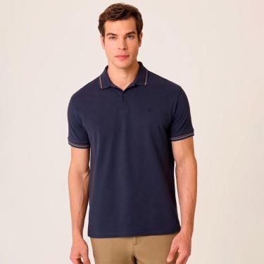 Imagem de Camisa Polo Dudalina Jacquard Diagona Masculino-Masculino