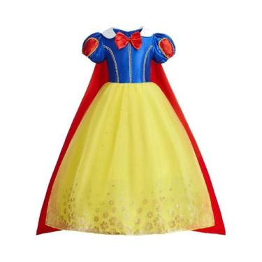 Imagem de Fantasia De Princesa Branca De Neve Para Meninas, Vestido De Cosplay P