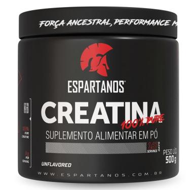 Imagem de Creatina Monohidratada 100% Pura 500g  –  Espartanos-Unissex