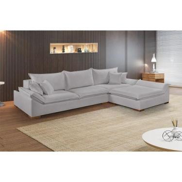 Imagem de Sofá Martins M-201 Linho Canto Invertido Estofados Martins, Linho Cinz