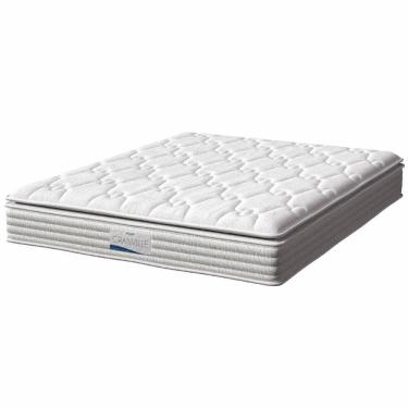 Imagem de Colchão Casal Queen Molas Ensacadas Granville Com Pillow 158x198x28cm Branco Probel Branco