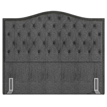 Imagem de Cabeceira Cama Box Casal 140cm Siena Z37 Linho Cinza - Mpozenato