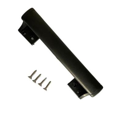 Imagem de Puxador 15,5cm p/ Porta de Correr ou Abrir  Nylon Preto Reforçado - No