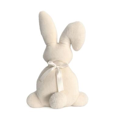 Imagem de Coelho de Pascoa Silhuetas De Laço De Costas Branco 34x25x8cm C/1Unid 1099341