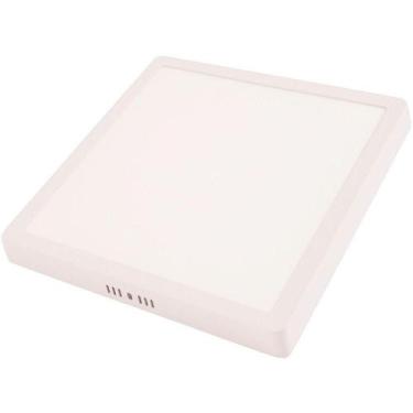 Imagem de Plafon Led Tramontina Quadrado De Sobrepor 12 W 6500 K Luz Branca Tram