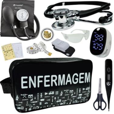 Imagem de Kit Enfermagem Aparelho Pressão Esteto Frete Grátis Promocao - Love Sa