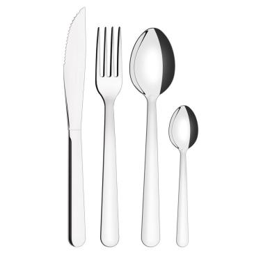 Imagem de Faqueiro Tramontina Malibu Em Aço Inox Liso 24 Peças