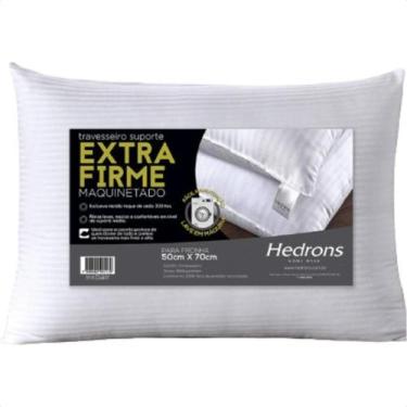 Imagem de Travesseiro Extra Firme Maquinetado 50x70cm Fibra Siliconada - Hedrons
