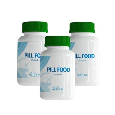 Imagem de Kit C/ 3 Pill Food 60 Cápsulas Suplemento Crescimento Fortalecimento C