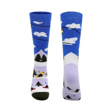 Imagem de Meias De Esqui Infantis Quentes De Inverno Para Jovens, Algodão Grosso