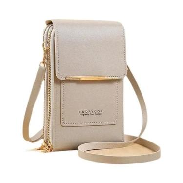 Imagem de Bolsa De Ombro Feminina De Couro Macio Com Tela Sensível Ao Toque, Car