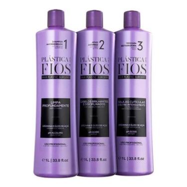 Imagem de plastica dos fios cadiveu kit 3 produtos 1000ml cada
