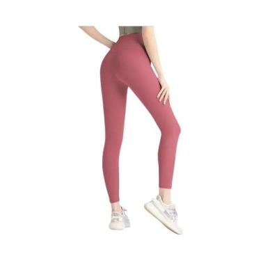 Imagem de Leggings De Yoga Femininas De Cintura Alta, Calças De Fitness Para Lev