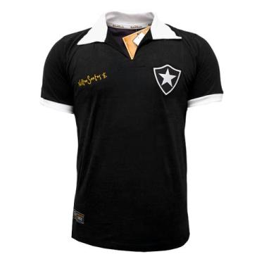 Imagem de Camisa Botafogo Retro Nilton Santos - Masculino, P, Preto