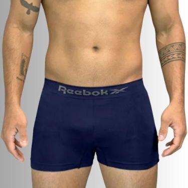 Imagem de Cueca Reebok Boxer Microfibra Sem Costura, GG, Azul