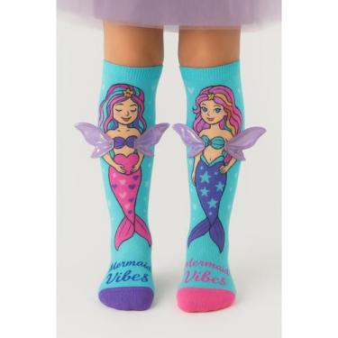 Imagem de Meia Maluca Infantil 3d Personagens Colorida Cano Alto Top - UNIVERSO 