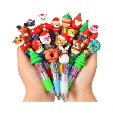 Imagem de Canetas Esferográficas Mini Multicoloridas De Natal 20pcs Sortidas Par